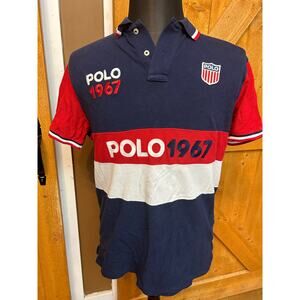 Polo by Ralph Lauren Men's Large Polo Shirt Patriotic GUC